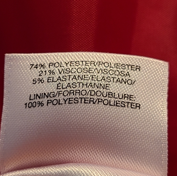 Kasper Red Single Button Plus Size Blazer Size 16 - Picture 4 of 6